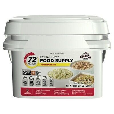 Augason Farms 72-Hour 42 servings 1-Person Emergency Food Supply Kit 4 lbs 1 oz