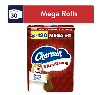 Charmin Toilet Paper Ultra Strong, 30 Mega Rolls, 220 Sheets Per Roll