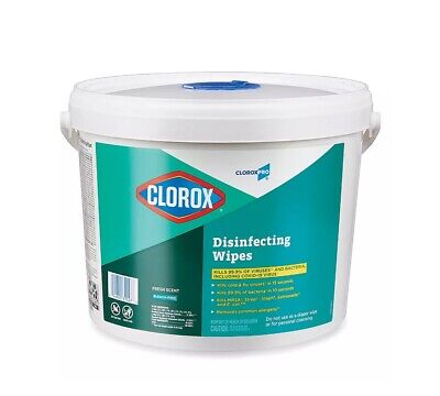 Clorox 31547 1 Ply 7" x 8" Disinfecting Wipes (11"x11"x9" Sealed Bucket). 700 Ct