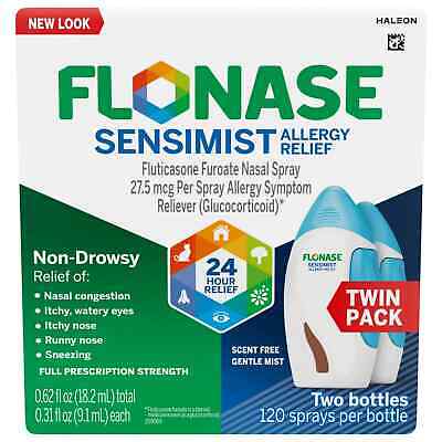 Flonase Sensimist Allergy Relief Spray Allergy Medicine, 120 Sprays