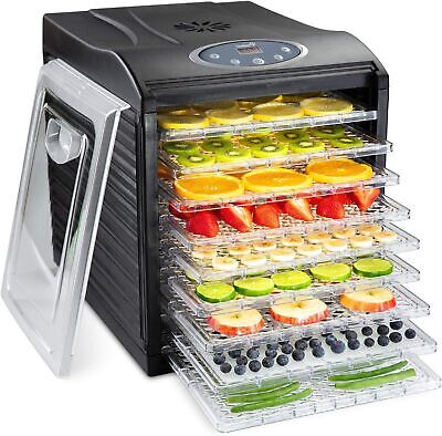 Ivation 9 Tray Countertop Digital Food Dehydrator Drying Machine 600 W Durable