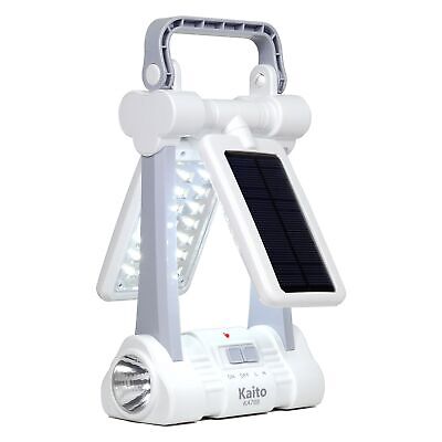 Kaito KA768 Multi-Functional Twin-Panel Rechargeable & Portable Solar LED Lan...