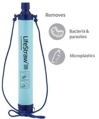 LifeStraw Personal Water Filter for Hiking Camping Travel Emergency Vestergaard✅