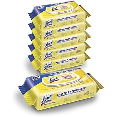 LYSOL Disinfecting Wipes - Lemon & Lime Blossom Flatpack 80 ct. (Pack of 6)