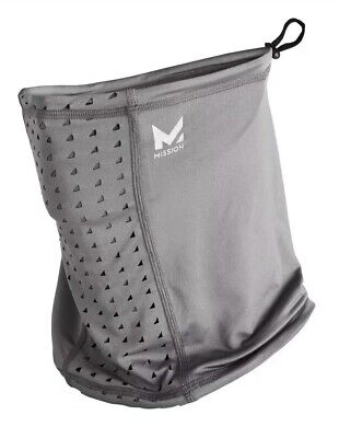 Mission All Season Adjustable Gaiter Face Mask Neck Covering in Charcoal - OSFM
