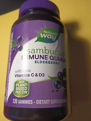 Nature’s Way Sambucus Elderberry Gummies, 120 ct. EXP- 04/30/26 Buy More & Save