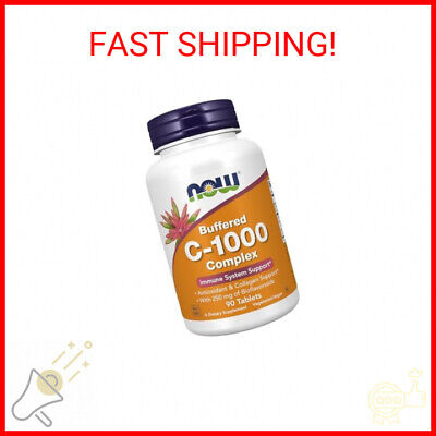NOW Foods Supplements, Vitamin C-1000 Complex with 250 mg of Bioflavonoids, Buff