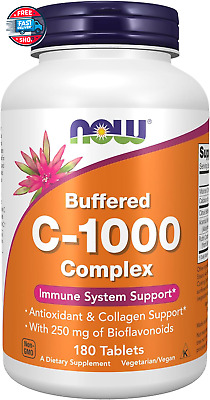 NOW Supplements, Vitamin C-1000 Complex with 250 Mg of Bioflavonoids, Buffered,