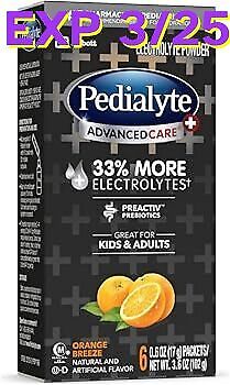Pedialyte AdvancedCare Plus Electrolyte Powder, SEE PICTURE FOR DATE