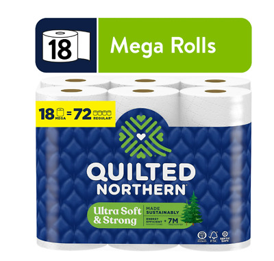 Quilted Northern Ultra Soft & Strong 2-Ply Toilet Paper, 18 Mega Rolls