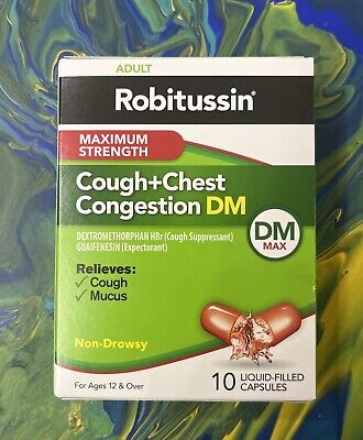 Robitussin Adult Maximum Strength Cough +Chest Congestion Dm Max Liquid 10 CT