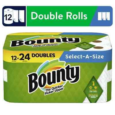 Select-A-Size Paper Towels - 12 Double Rolls = 24 Rolls - White