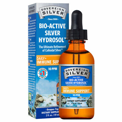 Sovereign Silver 2 oz Dropper Bottle - Bio-Active Silver Hydrosol