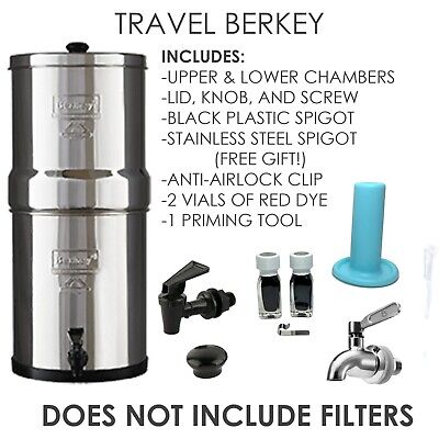 Travel Berkey Unit/Housing ONLY- Open Box (Filters NOT included PLEASE READ)