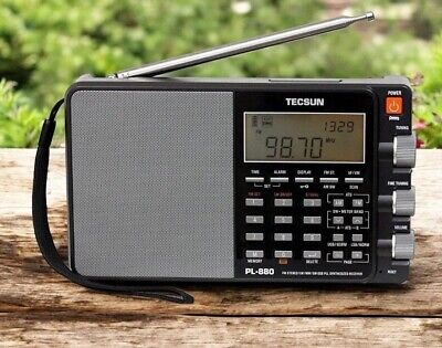 Used Tecsun PL880 PLL Dual Conversion AM FM Shortwave Portable Radio PL-880