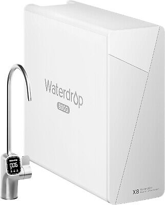 Waterdrop X8 Reverse Osmosis System, 800 GPD ,Tankless RO,Smart Faucet
