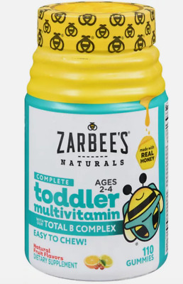 Zarbee's Naturals Complete Toddler Multivitamin Gummies 110ct(3 pack) exp. 5/25