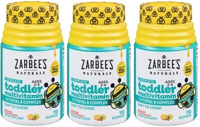 Zarbee's Naturals Complete Toddler Multivitamin Gummies 110ct(3 pack)