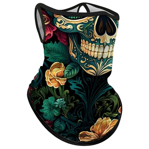 Obacle Neck Gaiter Face Mask Bandana with Ear Loops for Men Women Sun Protection