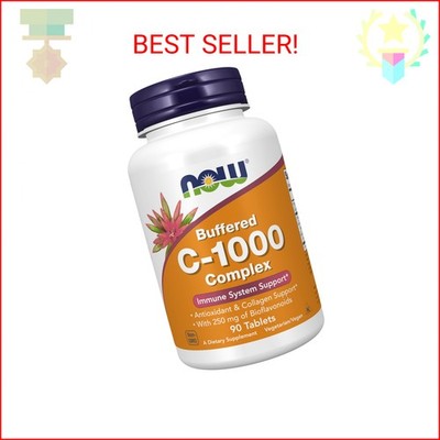 NOW Supplements, Vitamin C-1000 Complex with 250 mg of Bioflavonoids, Buffered,