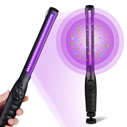 UV Light Sanitizer, UV Sanitizer Lamp Portable Travel UV Light Sanitizer Wand (Black)